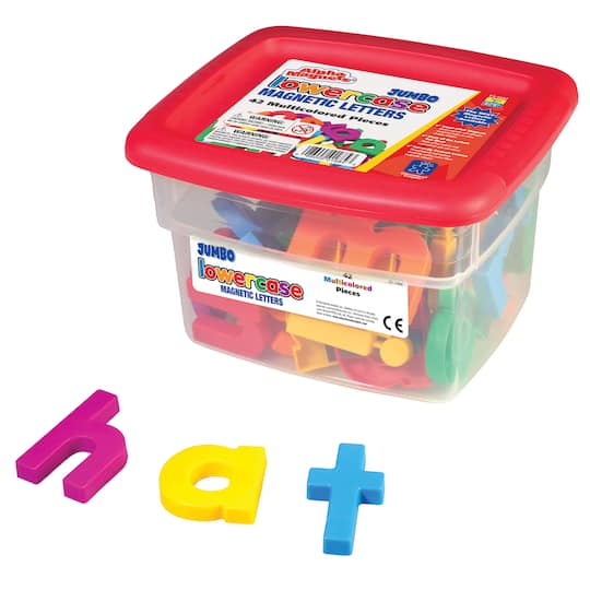 AlphaMagnets® Multicolored Jumbo Lowercase Magnetic Letters